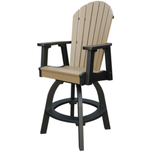 poly Adirondack swivel bar chair